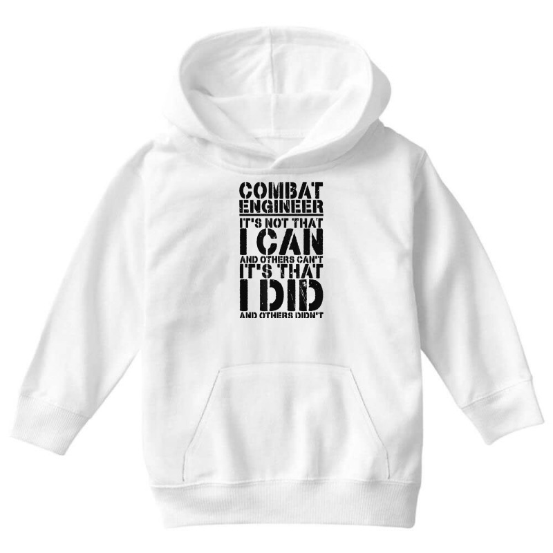 Combat Engineer Appreciation Combat Engineering T Shirt Youth Hoodie by cluniepfa | Artistshot