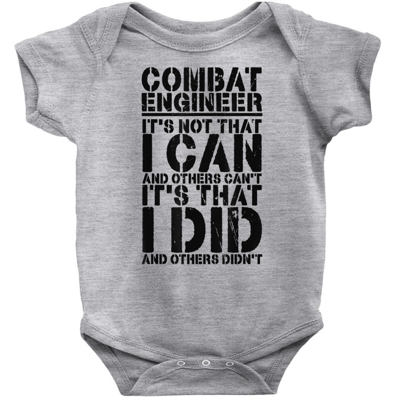 Combat Engineer Appreciation Combat Engineering T Shirt Baby Bodysuit by cluniepfa | Artistshot