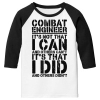 Combat Engineer Appreciation Combat Engineering T Shirt Youth 3/4 Sleeve | Artistshot