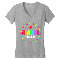 Reading Team Coach Dyslexia Teacher Specialist Literacy Crew Premium T Women's V-neck T-shirt | Artistshot