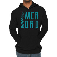 Mens Merdad Trident Mermaid Dad Lightweight Hoodie | Artistshot