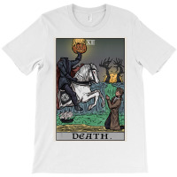 Death Tarot Card Headless Horseman Halloween Spooky Gothic T-shirt | Artistshot