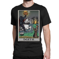 Death Tarot Card Headless Horseman Halloween Spooky Gothic Classic T-shirt | Artistshot