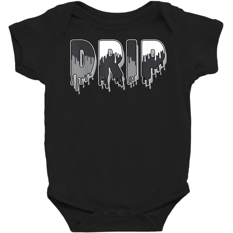 Drip Dripping Black Canvas 4s Matching T Shirt Baby Bodysuit | Artistshot