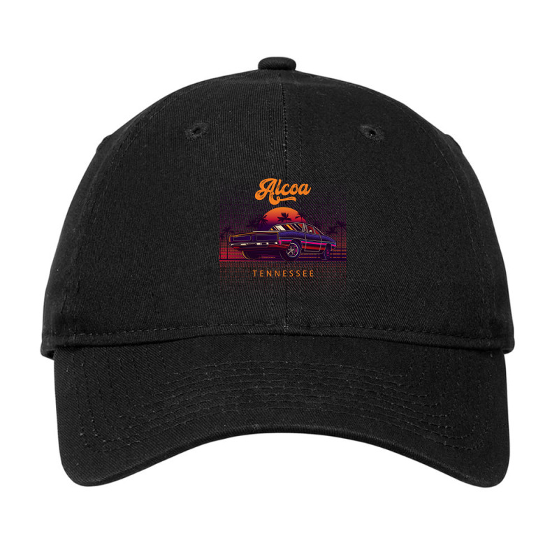 Alcoa Tennessee Retro Vintage 80s 90s Muscle Cars Retrowave Aesthetic Adjustable Cap by pancakespienova | Artistshot