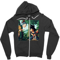 The First Meeting Between Goku And Bulma Gift Zipper Hoodie | Artistshot