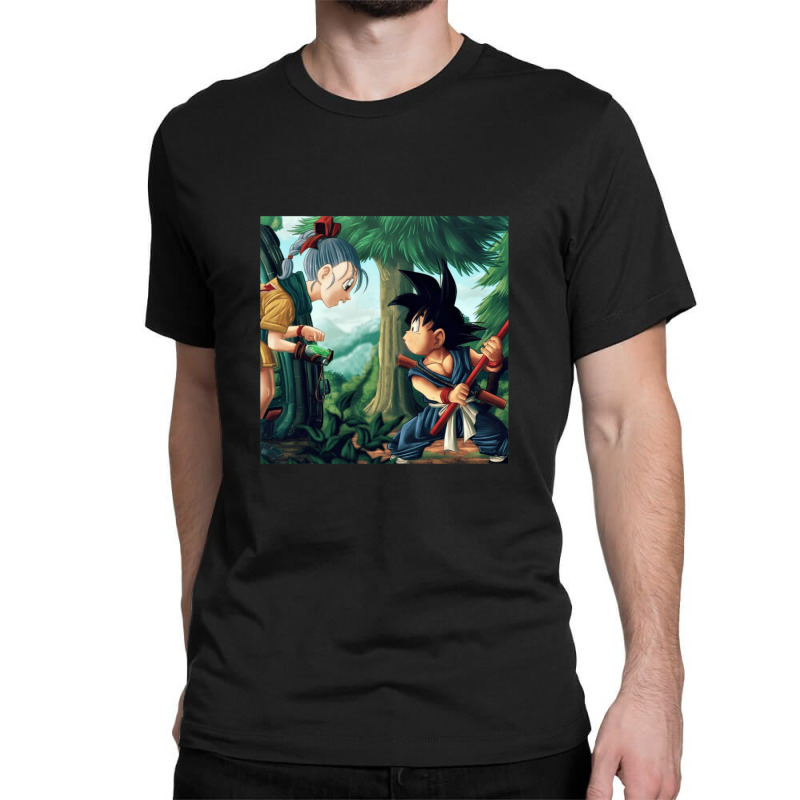 The First Meeting Between Goku And Bulma Gift Classic T-shirt | Artistshot