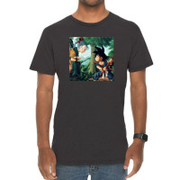 The First Meeting Between Goku And Bulma Gift Vintage T-shirt | Artistshot