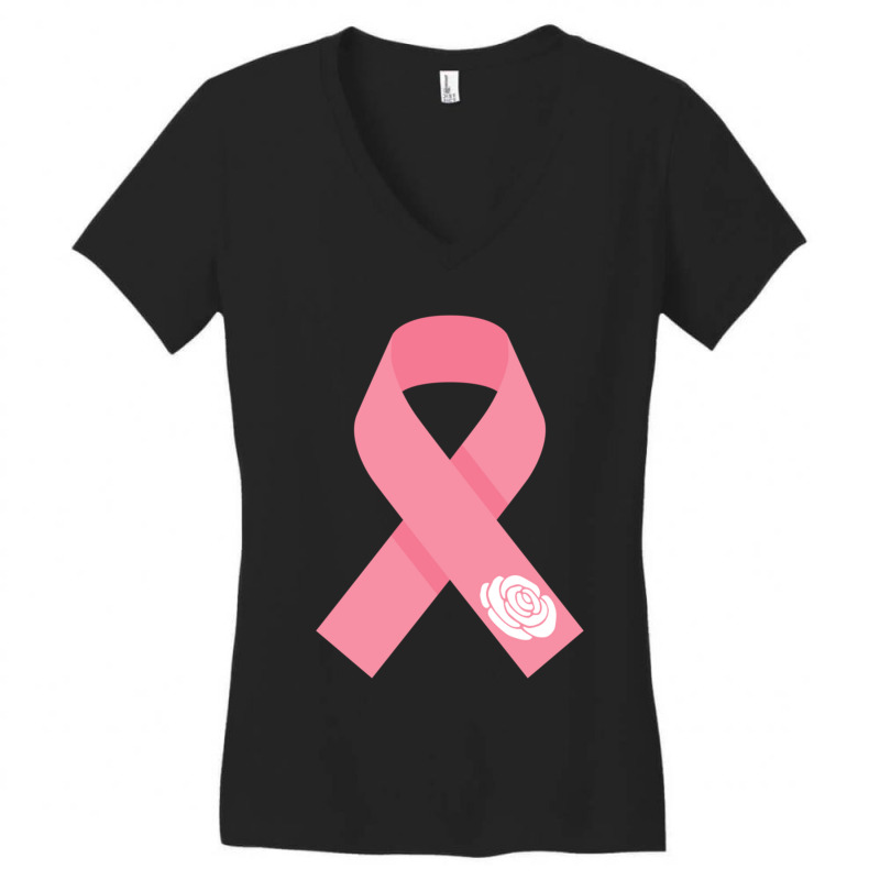 Kulay Rosas Ang Bukas Kay Leni Pink Ribbon Women's V-Neck T-Shirt by cm-arts | Artistshot