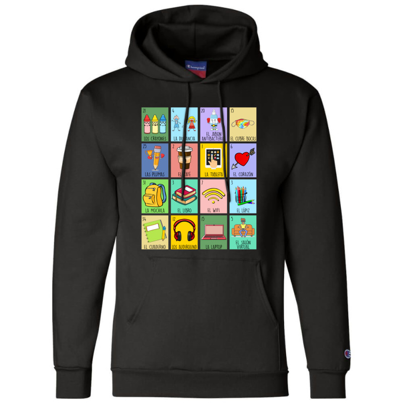 Bilingual Spanish Teacher Dual Language Teacher School Champion Hoodie by cm-arts | Artistshot