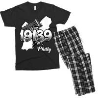 Philadelphia Silhouette With Zip Code 19139 And Liberty Bell Tank Top Men's T-shirt Pajama Set | Artistshot