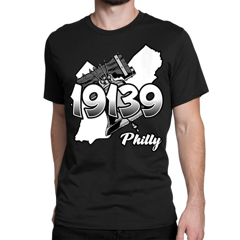 Philadelphia Silhouette With Zip Code 19139 And Liberty Bell Tank Top Classic T-shirt | Artistshot