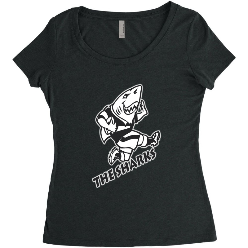 Natal Sharks For Dark Shirts South Africa Rugby Super Rugby 1 Women's Triblend Scoop T-shirt by GregoryHaverstock | Artistshot