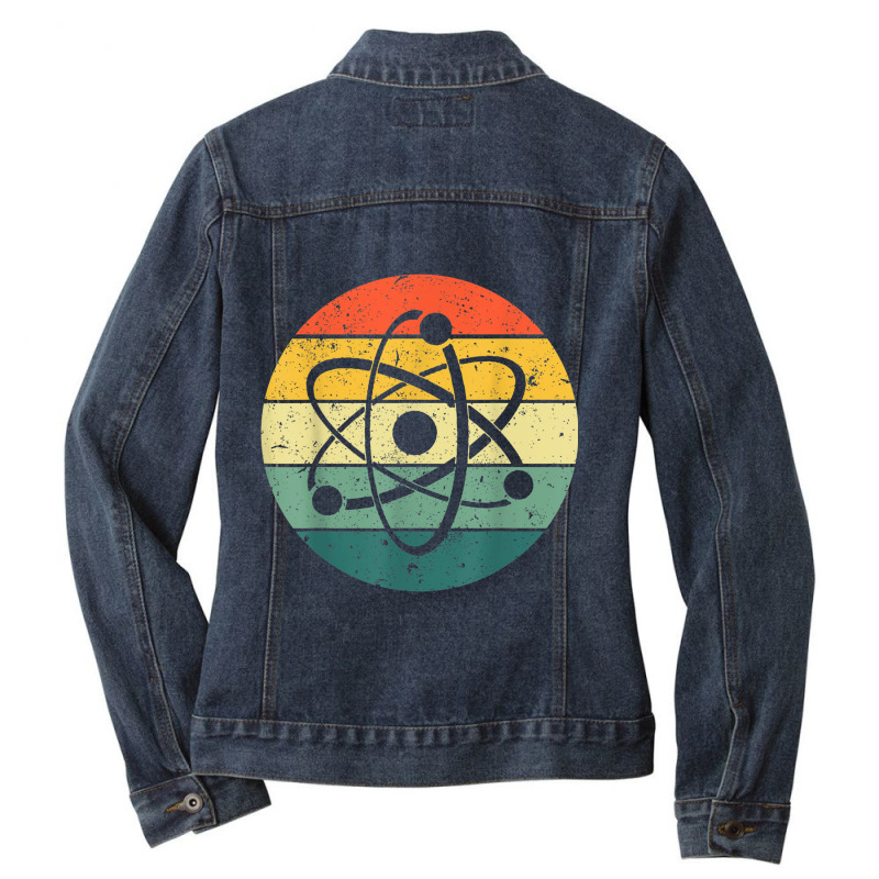 Cool Atom Art Men Women Biology Physics Chemistry Teacher Ladies Denim Jacket by IsabelConstance | Artistshot