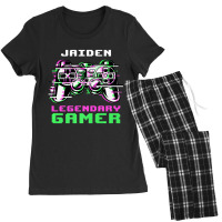 Jaiden Legendary Gamer Personalized Women's Pajamas Set | Artistshot