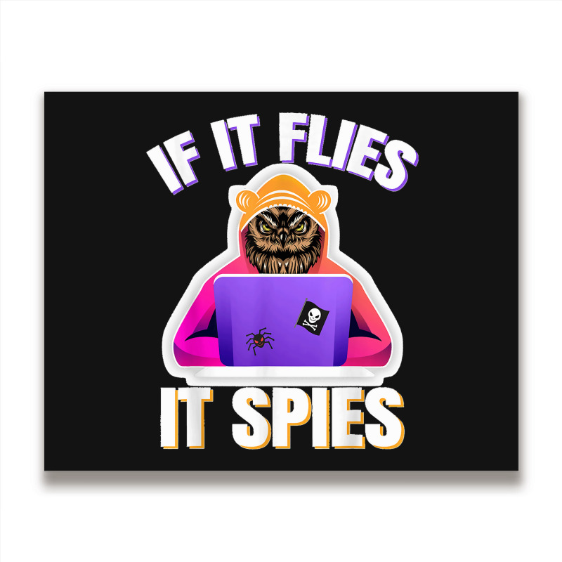 If It Flies It Spies Conspiracy Theory Bird Surveillance Metal Print Horizontal by ROGERWILLIAMWARD | Artistshot