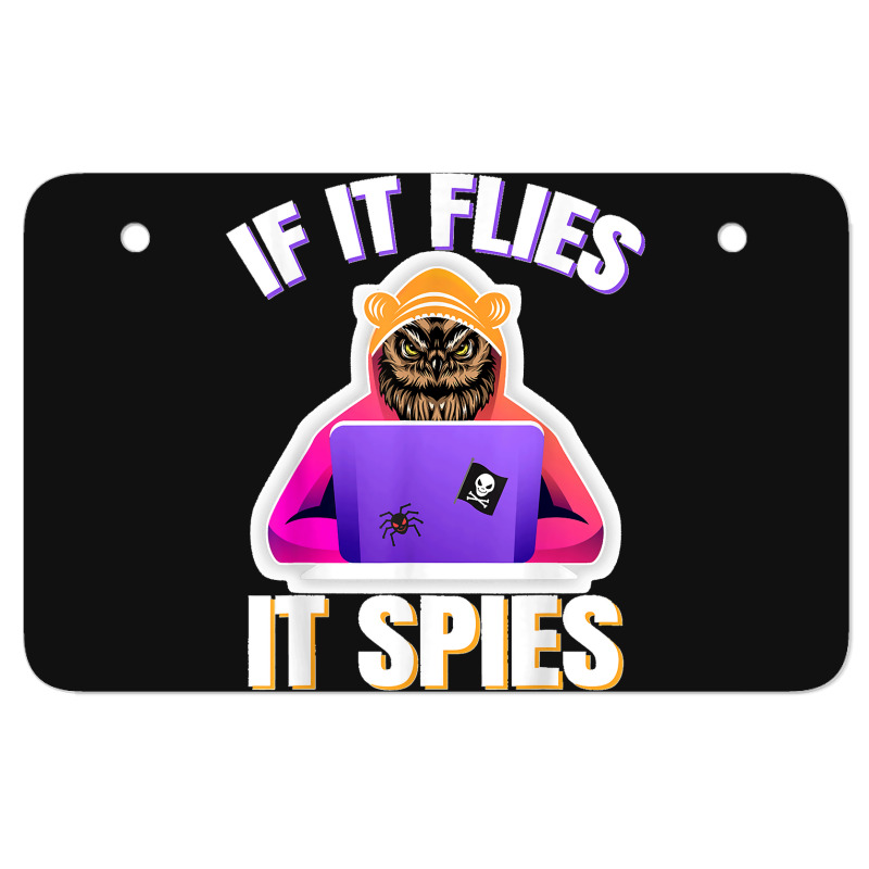 If It Flies It Spies Conspiracy Theory Bird Surveillance ATV License Plate by ROGERWILLIAMWARD | Artistshot