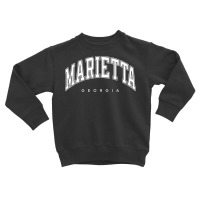 Marietta Georgia Ga Varsity Style White Text Premium T Shirt Toddler Sweatshirt | Artistshot