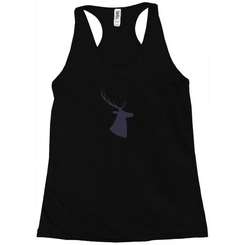 Copy Of Silhouette Of A Deer Head. Forest Animals. Isolated Racerback Tank by MirandaSeger | Artistshot