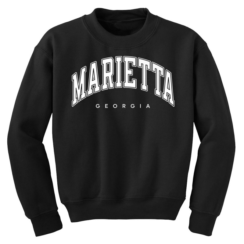 Marietta Georgia Ga Varsity Style White Text Premium T Shirt Youth Sweatshirt | Artistshot