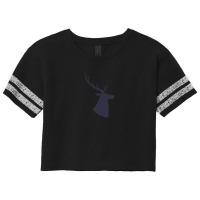 Copy Of Silhouette Of A Deer Head. Forest Animals. Isolated Scorecard Crop Tee | Artistshot