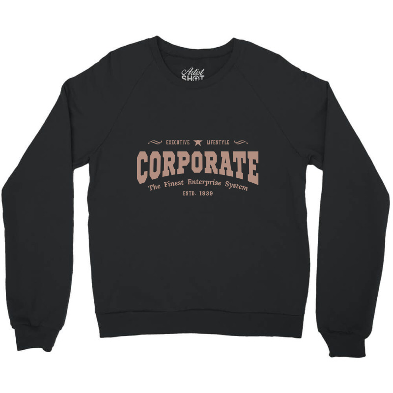 Vintage Global Corporate Career Typography Crewneck Sweatshirt | Artistshot