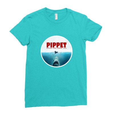 Jaws   Pippet Ladies Fitted T-shirt Designed By Sr88