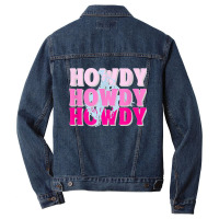 Howdy Cowgirl Vintage Horse Bucking Western Bachelorette Men Denim Jacket | Artistshot