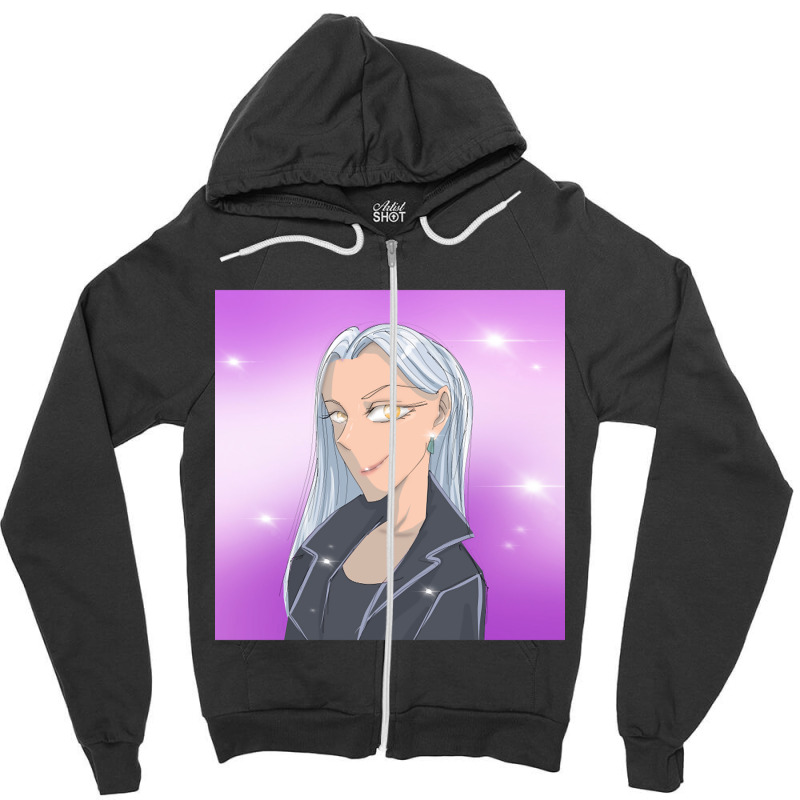 Anime Girl-ha2na Zipper Hoodie | Artistshot