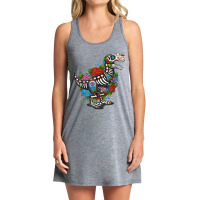 T Rex Dino Sugar Skull Mexico Calavera Dia De Los Muertos Tshirt Tank Dress | Artistshot