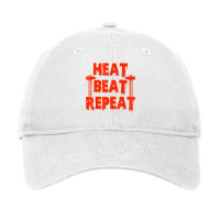 Blacksmith Heat Beat Repeat Ironworker Forging Blacksmithing T Shirt Adjustable Cap | Artistshot