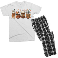 Halloween Coffee Pumpkin Latte Spice Coffee Love Fall Season T Shirt Men's T-shirt Pajama Set | Artistshot