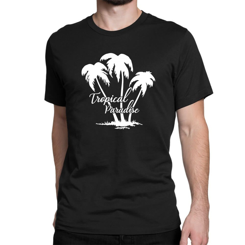 Tropical Paradise For Dark Classic T-shirt by autlu2024 | Artistshot