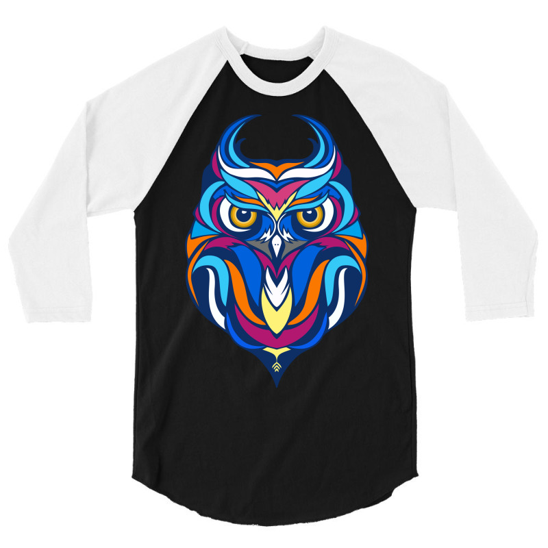 Owl 3/4 Sleeve Shirt by rchikudo | Artistshot