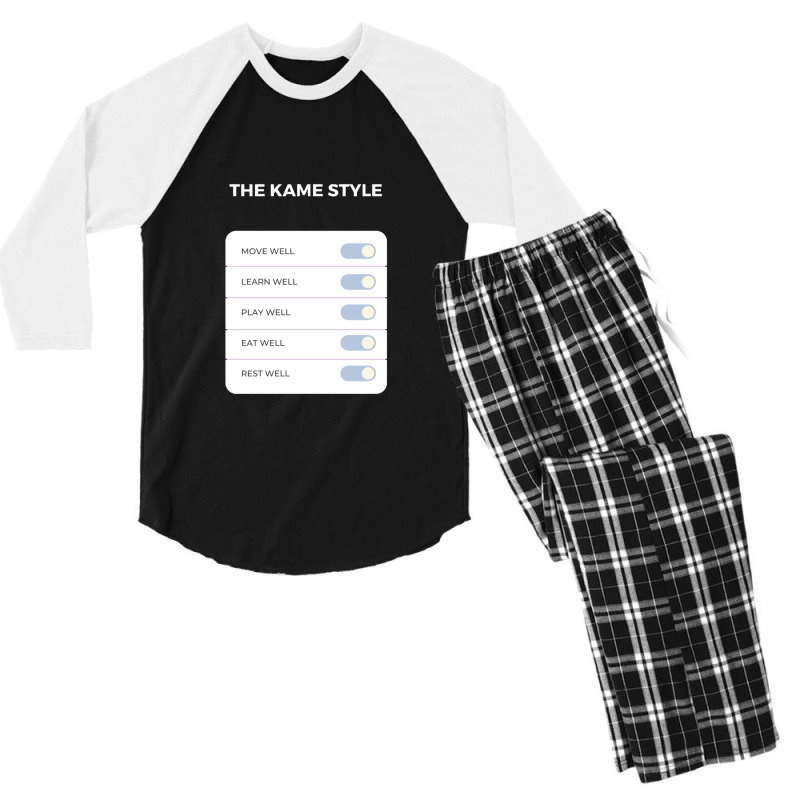 The Kame Style Gift Men's 3/4 Sleeve Pajama Set | Artistshot