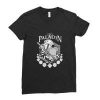 Rpg Class Series Paladin - White Text Ladies Fitted T-shirt | Artistshot