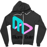 Miami Dale Video Game Company Zipper Hoodie | Artistshot