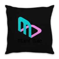 Miami Dale Video Game Company Throw Pillow | Artistshot