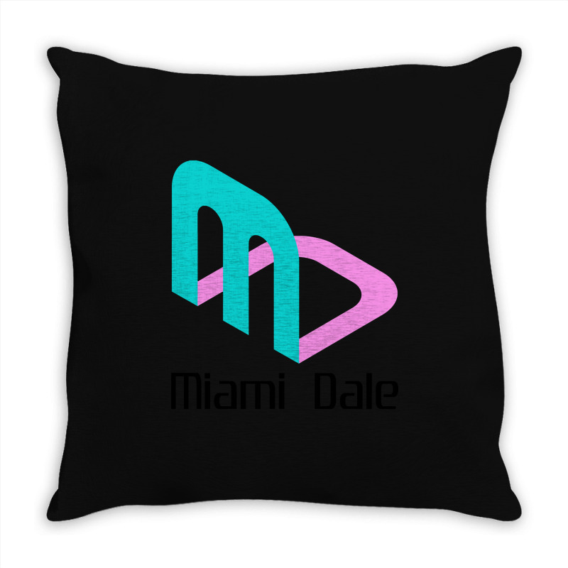 Miami Dale Video Game Company Throw Pillow | Artistshot