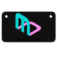 Miami Dale Video Game Company Motorcycle License Plate | Artistshot