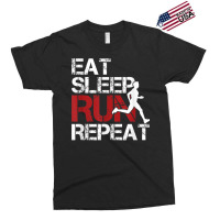 Eat Sleep Run Repeat Track Field Running Exclusive T-shirt | Artistshot