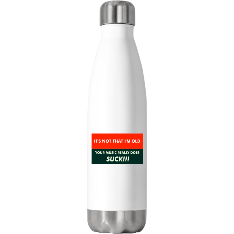 Music Suck Stainless Steel Water Bottle | Artistshot