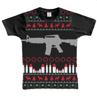 Ar-15 Machine Gun Ugly Christmas Sweater Graphic Youth T-shirt | Artistshot