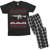 Ar-15 Machine Gun Ugly Christmas Sweater Men's T-shirt Pajama Set | Artistshot