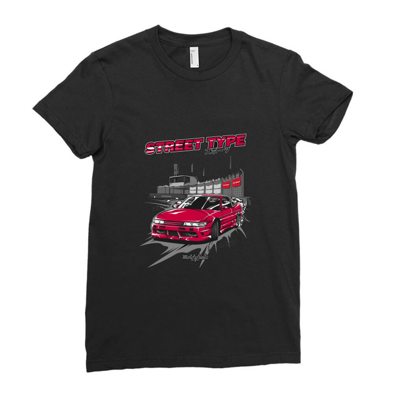 Street Type S13 (red) Ladies Fitted T-Shirt by ThomasAndruska | Artistshot