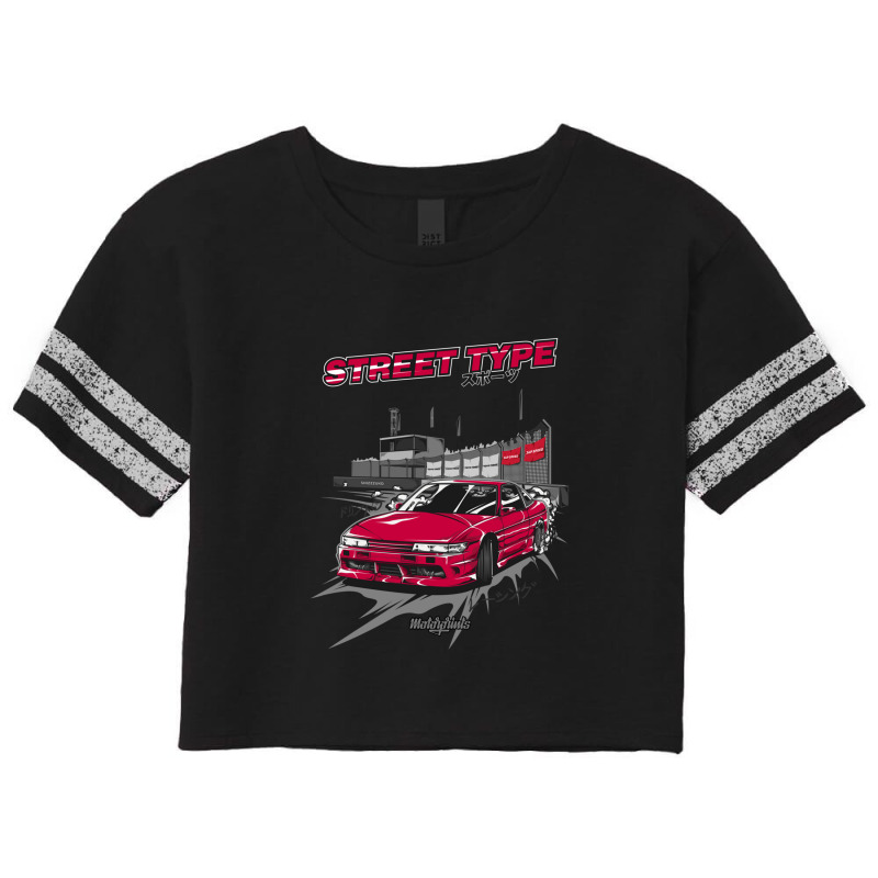 Street Type S13 (red) Scorecard Crop Tee by ThomasAndruska | Artistshot