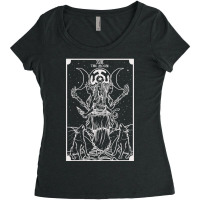 Hecate Triple Moon Goddess Witch Hekate Wheel Tarot Card Women's Triblend Scoop T-shirt | Artistshot