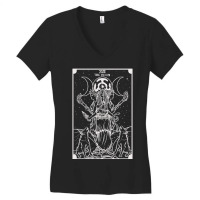 Hecate Triple Moon Goddess Witch Hekate Wheel Tarot Card Women's V-neck T-shirt | Artistshot