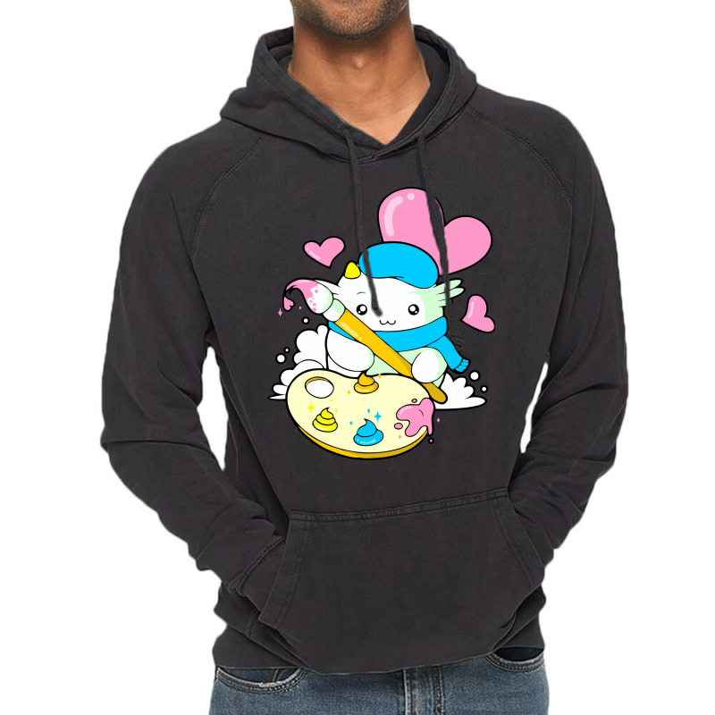 Cat Painter Vintage Hoodie by rchikudo | Artistshot