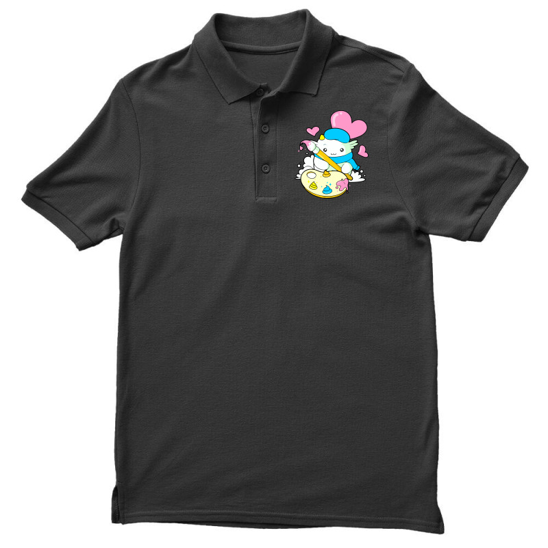 Cat Painter Men's Polo Shirt by rchikudo | Artistshot